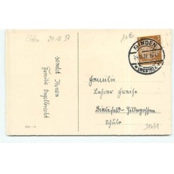 n°21471 - Herzliche Weihnachtsgruss - Fillette apportant des cadeaux et un sapin