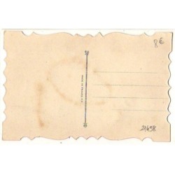 n°21498 - Heureuse Année ! Joie Santé ! Bonheur ... seront exaucés ! - Phonographe, et bouquet en chromo