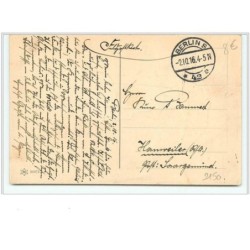 n°2150 - Carte Gaufrée - Angelot avec un parapluie rouge cassé