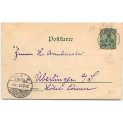 n°11292 - Carte Fantaisie - Prosit Neujahr - Femme à la Fenêtre