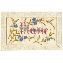 n°21501 - Carte Brodée -...