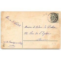 n°11295 - Carte Fantaisie - Nouvel An - Angelots avec un Canon  et 1er de l'An
