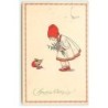 n°21517 - P. Ebner - MM Vienne n°1062 - Herzliche Ostergrüsse - Fillette regardant un lapin sortant d'un oeuf