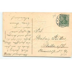 n°21531 - Carte Gaufrée - Fröhliche Weihnachten - Enfant se promenant avec un vieux monsieur, près d'une église
