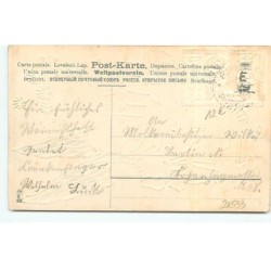 n°21533 - Carte Gaufrée - Fröhliche Weihnachten - Enfants chantant avec un ange gardien qui joue sur un piano