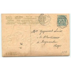 n°11299 - Carte Fantaisie Gaufrée - Des rires et des Chansons - Angelots