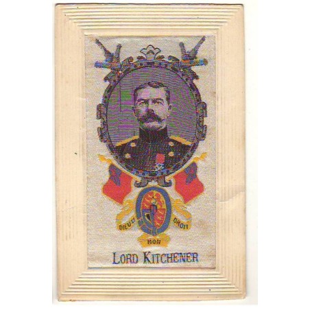 n°21553 - Carte Tissée Soie - Portrait de Lord Kitchener