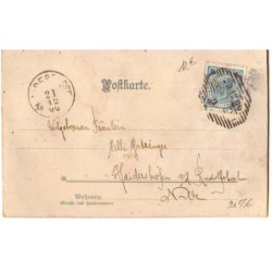 n°21556 - Fillette au coeur d'un coquelicot - Carte avec perles