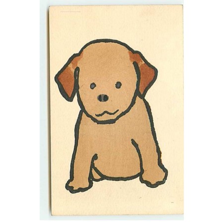 n°21565 - MM Vienne n°418 - Dessin d'un chiot marron