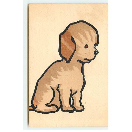 n°21566 - MM Vienne n°418 - Dessin d'un chiot marron, de profil