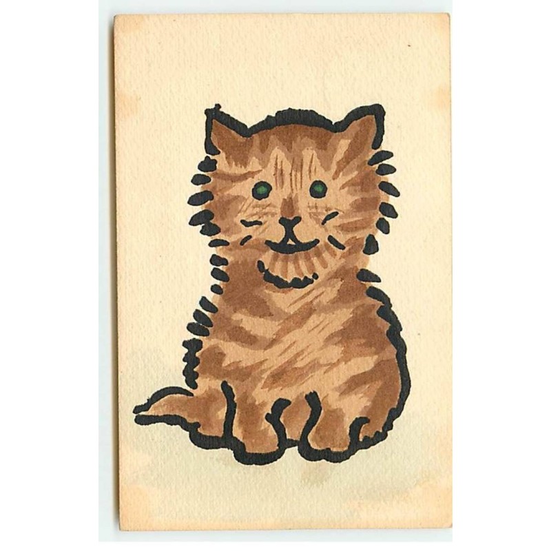 n°21567 - MM Vienne n°418 - Dessin d'un chat marron