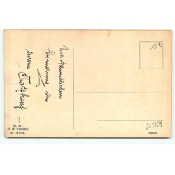 n°21569 - MM Vienne n°417 - Dessin d'un chat jaune portant un foulard bleu