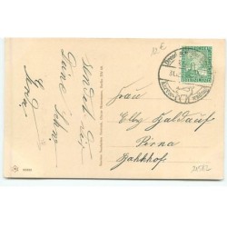 n°21582 - Herzlichen Naujahrsgruss - Nain portant un cadeau et un champignon